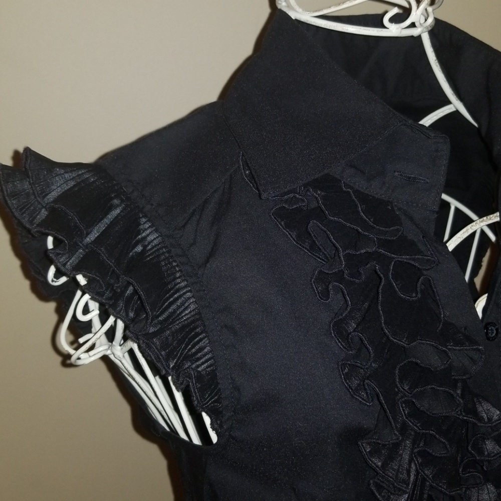 Bebe Ruffle Blouse - Picture 6 of 8
